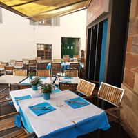 Outdoor seating at Anatolia in Basel