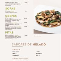 Menú vegano  at Crepes & Waffles -  Parque de la 93 in Bogota