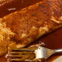 Bean Burrito made without cheese at El Patio Mexican Grill in Wytheville