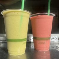 Mango mojito & Banana berry (ask for no honey)  at The Juice Box in Hana