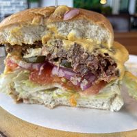 Vegan cheese burger   at Avec in Jeju