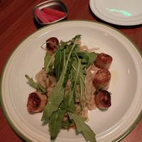 Mushroom scallop pasta at Avec in Jeju