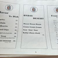 menu page 2  at Sooking - 수킹 in Jeju