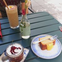 Choco cerise et cake citron at Le Jardin Suspendu in Metz