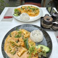 Golden Curry and Peanut Curry with Rice 🍚👌🏻  at Aroma - Café & Viet Cuisine in Traben-trarbach