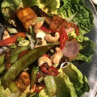 Vegan tofu salad (warm dish)   at Wagamama - Motor City in Dubai