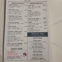 Menu at The Stockpot in Norfolk