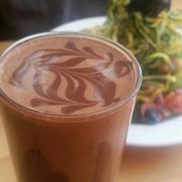 Smoothie like a liquid brownie   at Wild Food Cafe in London