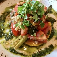 Butternut squash bruschetta  at Wild Food Cafe in London