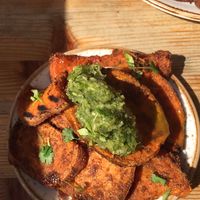 Really yummy sweet potatoes! at Wild Food Cafe in London