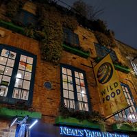 Outside at Wild Food Cafe in London