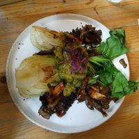 Amazing bok choi at Wild Food Cafe in London