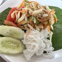 Papaya salad   at Saman Islam in Bangkok