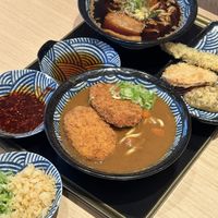 Curry Udon, Shoga Udon, and Tempura!  at Kineya Mugimaru in Cambridge
