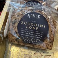 Zucchini loaf  at Alchemy Juice Co & Market in West Palm Beach