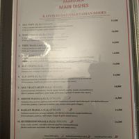 Vegan menu at Ravintola Mount Nepal in Espoo