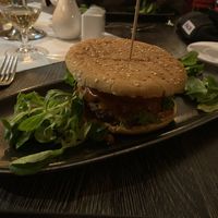 Vegan asia-style burger  at Das Alpenhaus Kaprun in Kaprun