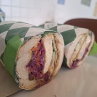 Tofu bahn mi at Golden Goods Sandwich & Bake Shop in Hood River