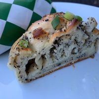 Savory bun - so good at Golden Goods Sandwich & Bake Shop in Hood River