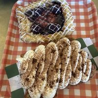 Blackberry danish and tiramisu loaf  at Golden Goods Sandwich & Bake Shop in Hood River