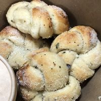 Garlic knots  at Squatcho's in Rochester