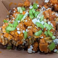 Buffalo Chicken Waffle  Fries at Squatcho's in Rochester