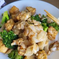 the eggy noodles at Racha Noodle in Redding