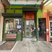 outside at Gleaner's Cafe in Philadelphia