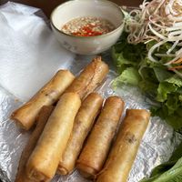 Nem spring rolls  #Veganuary at Tiệm Chay Hoa Đà in Da Nang