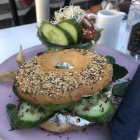 Bagel  at Cafe am Markt in Marburg