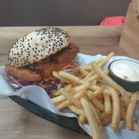 Spicy tofu burger at Astroboy in Whangarei