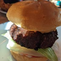 Falafel burger at Kim's Kitchen in Manchester