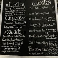 Menu October 2025  at Kim's Kitchen in Manchester