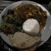 Veggie coconut curry  at Kim's Kitchen in Manchester