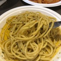 spaghetti garlic parsley oil chilly pepper  at Dai Viga Pasta Fresca E... in Bellagio
