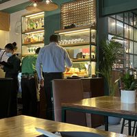 Interior of restaurant   at Green Mantis in New Delhi