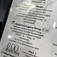 Menu item / hummus option is vegan  at Kami's Samis in Ouray