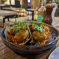 Palm heart tacos at Common Grounds in Dubai