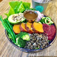 Autumn harvest bowl at Common Grounds in Dubai