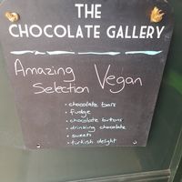 Vegan selection at The Chocolate Gallery in Morpeth
