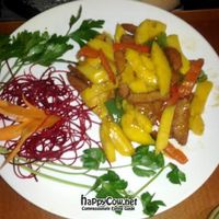 Mango Surprise.  The surprise is that this dish is EXCELLENT!!   at Pure City in Pine Bush
