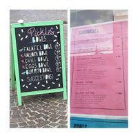 Menu options at Pickles - Solférino in Lille