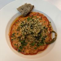 Risotto creme de poivron  at Pickles - Solférino in Lille