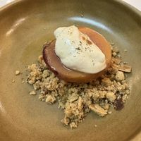 Pêche et purée de sésames  at Pickles - Solférino in Lille