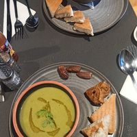 Veggie & Harira soup at Fez & Friends in Fes