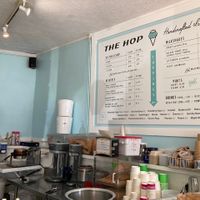 Behind the counter  at The Hop - Haywood in Asheville