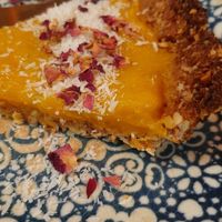 Vegan sugarless pie at Lavaysalt in Gran Canaria