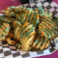 Boofalo Gal Fries must get great sauce combo  at The Dirty V in Raleigh