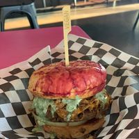 Naughty Cowgirl Burger, get this if you like sweeter sauces  at The Dirty V in Raleigh