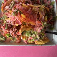 Trash can nachos! My fav 😀  at The Dirty V in Apex